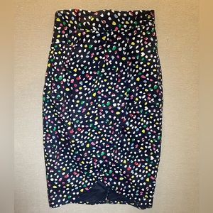 Multicolored J.Crew midi skirt size 4.